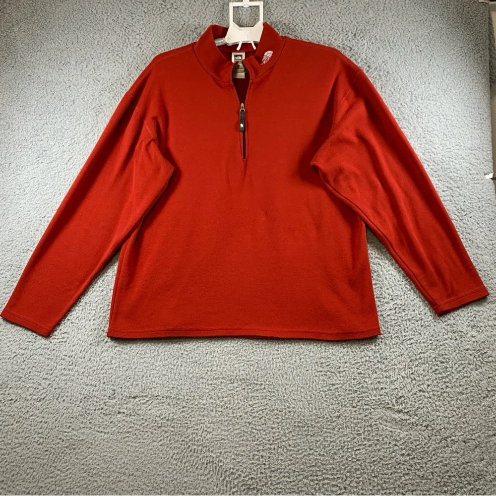 The North Face  Flight Series Sweater Men's‎ 1/4 Zip Long Sleeve Pullover Red L